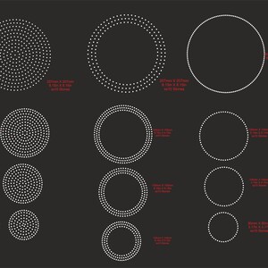 Rhinestone Circle Bundle Template,circle Rhinestone, Ss10, Circle Svg ...