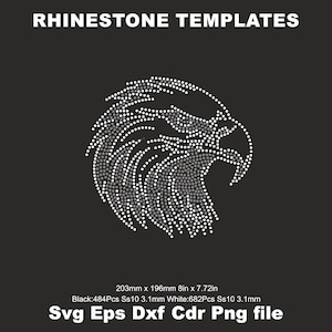 Eagles Rhinestone SS10 template,Svg Eagles Shirts Svg Rhinestone Template Eagles Iron on transfer woman shirts svg Rhinestone Pattern