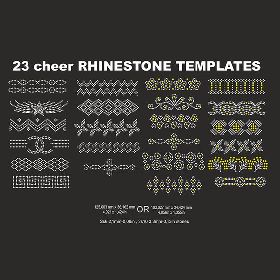 wholesale 8x12 inches rhinestone template sheet