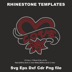 Love Heart Rose Rhinestone Template Ss10, Heart Rhinestone,Love woman shirt svg Cricut Svg iron on transfer Design Love Shirt valentines day