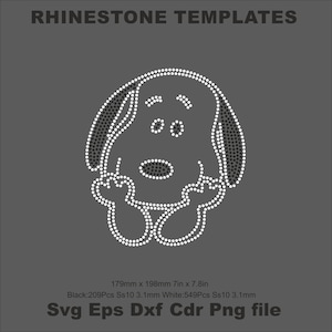 Rhinestone Dog Template ss10 Svg, Rhinestone Dog, Anmal, anime, SS10 Dog Rhinestone Design DOWNLOAD Rhinestone CUT TEMPLATE File in Svg,