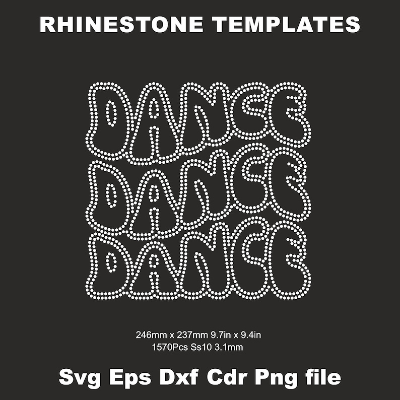 Dance Rhinestone Template SVG Ss10,dance Svg Template,cheerleader ...