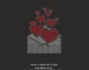 Rhinestone Letter Heart Svg Template,valentine S Day Bling Ss10