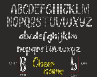 2 inch Letters Rhinestone Ss10 Svg,2 inch Alphabet Rhinestone Ss10, Alphabet iron on transfer svg, Letters bling Cricut, Alphabet Pattern