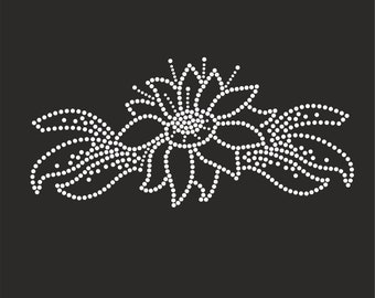 Flowers Rhinestone Template,Rhinestone Branched SS10 SS6 Cut file Flowers iron on transfer, Flower woman shirts svg File for Cricut Pattern