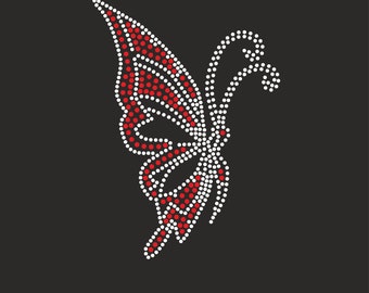 Butterfly Rhinestone Template ss16 SS10 3mm,Butterfly Iron on transfer bling design download,Butterfly woman shirts svg Svg File for Cricut