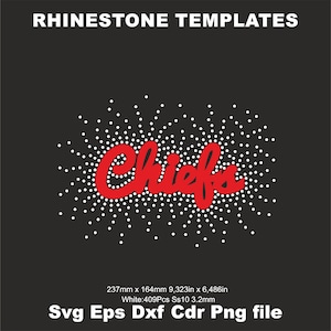 Chiefs Rhinestone template Svg ss10,cheerleader Chiefs Sport bra Girl Shirts rinestone ss10 Cheer Football Rhinestone template,Cricut Svg