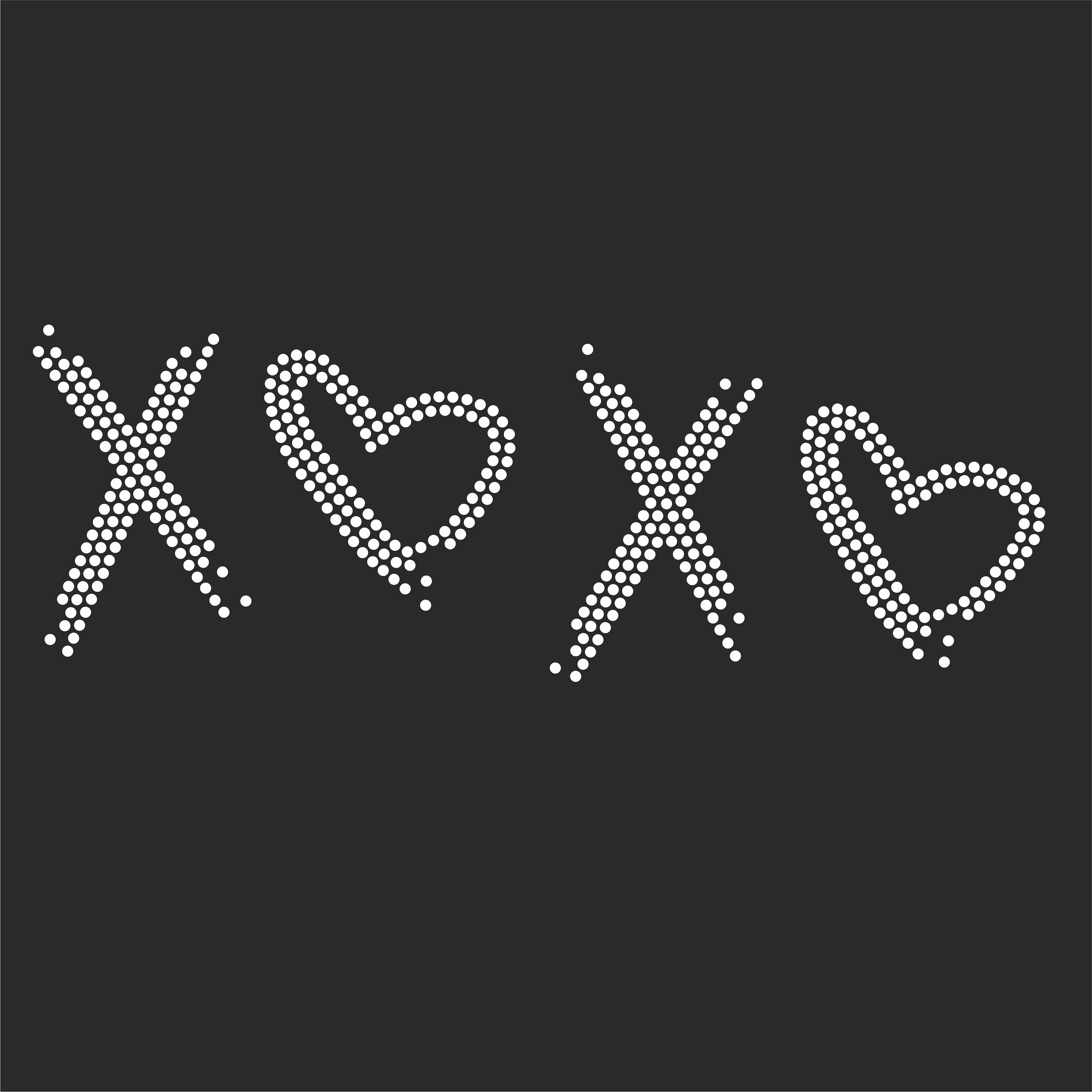 Ss10 Layout XOXO Rhinestone Ss10 Templates, XOXO Woman Shirts Svg Cricut Rhinestone ...