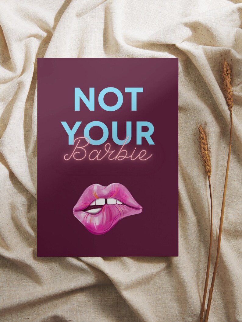 Barbie Poster Digital Download Barbie Printable Poster Not - Etsy
