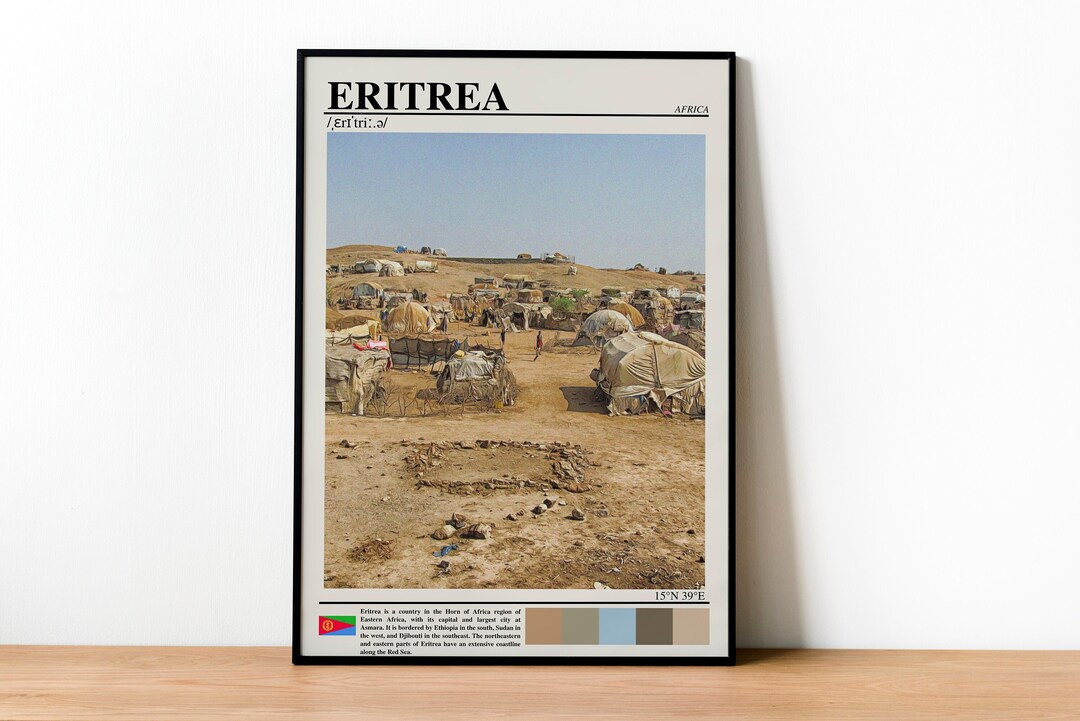 Eritrea Wall Art Oil Painting Print Eritrea Poster Eritrea - Etsy