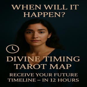 Wann wird es passieren? Tarot-Lesung mit göttlichem Timing, Liebes- und Lebensfallvorhersage, Zukunftskarten-Einsicht, schnelle intuitive PDF-Bereitstellung