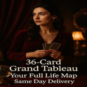 What’s Ahead in Love, Career & Life? | Grand Tableau Lenormand Reading, 36 Card Full Spread | Same Day Intuitive Psychic PDF-Lenormand Deck