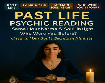 Past Life Psychic Reading – Regression, Soul Contracts & Clairvoyant Insight | Same Hour PDF