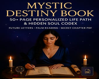 Mystic Destiny Book – Palm Reading, Fate Lines & Life Path Secrets | Personalized Psychic PDF