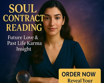 Soul Contract Psychic Reading | Karmic, Love & Past Life (PDF)