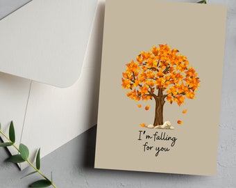 Funny Card Anniversary Card Valentines Card Punny Card Tree Card Birthday Card Couples Card Friend Card Romantic Card Love Cute Card