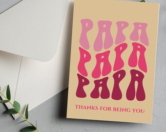Father's Day Card Papa Card Funny Father's Day Card Father's Day Gift Gift For Him Funny Father's Day Gift Greeting Card Punny Card