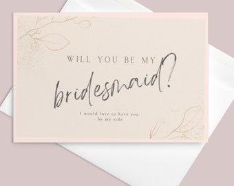 Will You Be My Bridesmaid? | Bridesmaid Card | Wedding Card | Bridesmaid Proposal