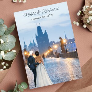 Kundengerechte schöne Kulisse Hochzeits-Karte Hochzeits-Geschenk-Heirats-Geschenk Brautpaar-Hochzeitstag-Prag-Hochzeits-Hochzeits-Hochzeit