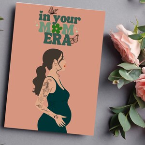 In Your Mom Era, Congratulations Pregnancy Card, Baby Shower Card, Mom Pregnancy Card, Expecting Parents Card, Parents to Be Card, Baby Card