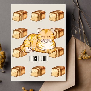 Carte drôle Carte amour Carte chérubin Carte amoureux des chats Carte chat Maman chat papa Carte d'anniversaire Saint Valentin Carte romantique Carte d'anniversaire Saint Valentin