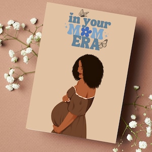 À l'époque de votre maman, carte de félicitations pour la grossesse, carte de baby shower, carte de grossesse pour maman, carte de futurs parents, carte de futurs parents, carte de bébé