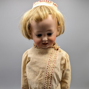 Antique Kley & Hahn Boy 18&quot; #160-9 Early 1900&#39;s, Bisque Head, German Collectible