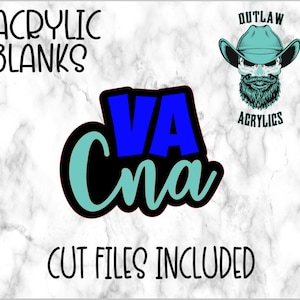 Va Cna Acrylic Blank W/cut files