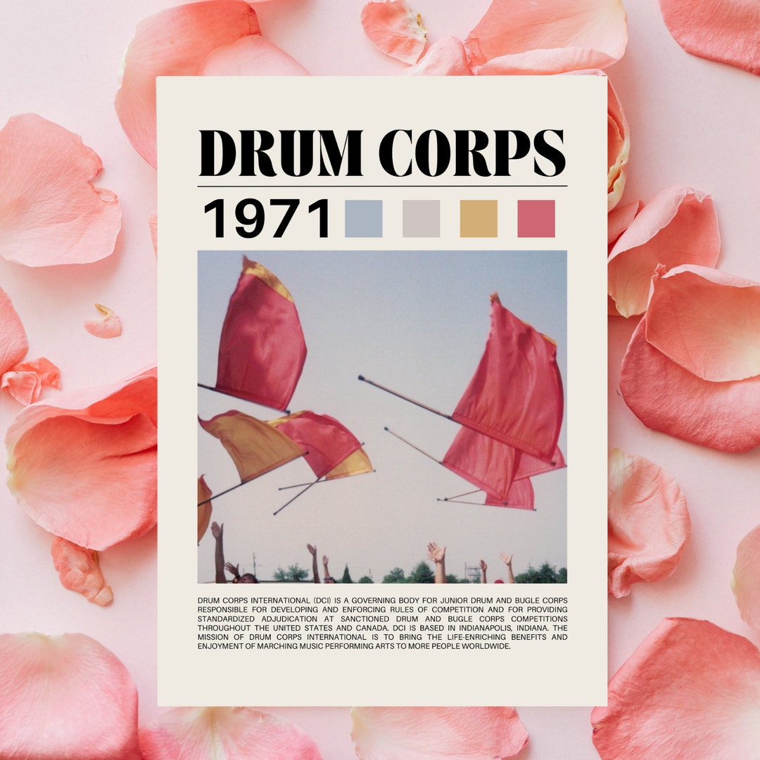 Drum Corps International Colorguard Flags Tour Poster Digital Download ...