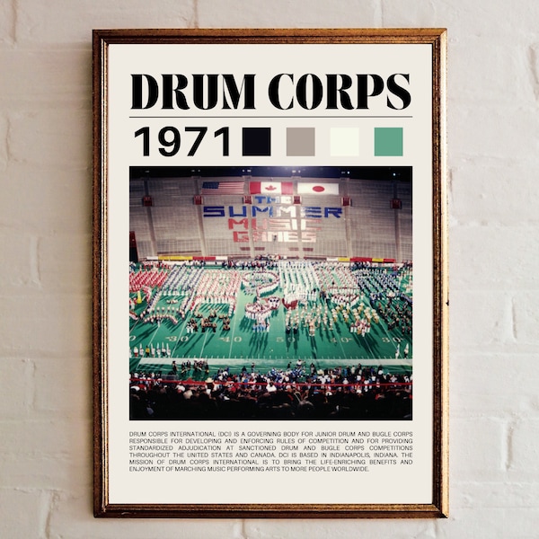 Drum Corps International 1992 Finals Tour Poster Digital Download