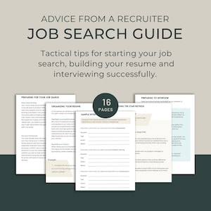 Job Search Guide and Workbook— Advice from a Recruiter on how to plan your job search, develop your resume and successfully interview.