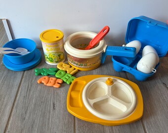 1980s fisher price play food