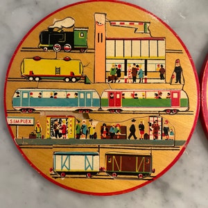 Set of 2 Simplex vintage puzzles