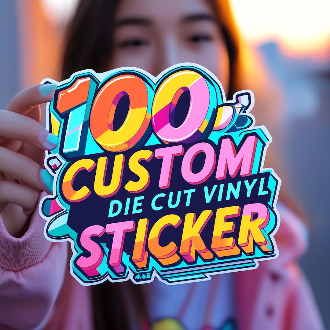 Custom Waterproof Vinyl Stickers: Die Cut, Logo, Artwork - Etsy