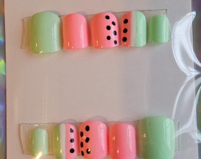 Watermelon Press On Nails Set