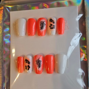Tropical Press On Nails Set