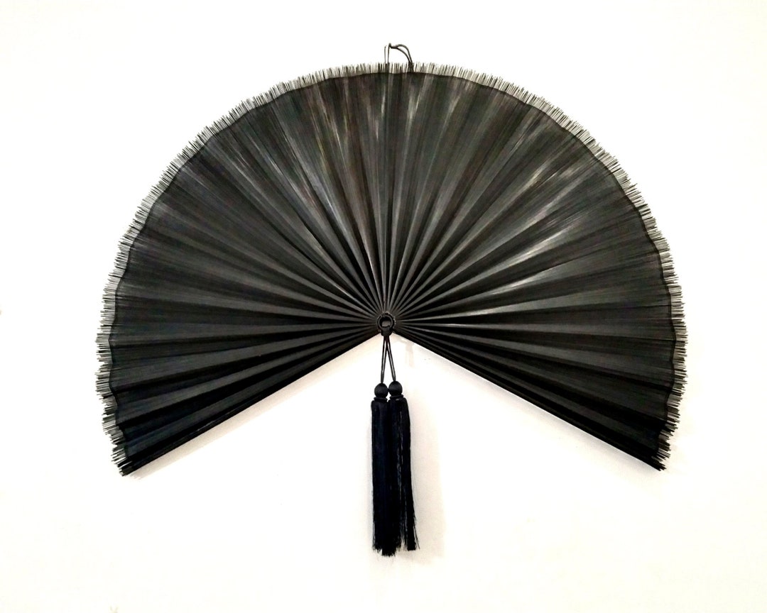 Bamboo Wall Fan Fan Wall Fan Decor Wall Decor Home Decor Etsy