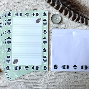 Juego de cartas A5 de Isopod Stationery - Panda King - Isopod de estilo sencillo - Lindo kawaii con temática de insectos del bosque