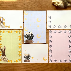 ¡PAQUETE DE 3 ESPECÍMENES HÚMEDOS DE SERPIENTE EXCLUSIVOS! Oddities Stationery A5 Letter Set (DOT) - Cute Spooky Goth Curiosities Taxidermy Witchy Themed Paper