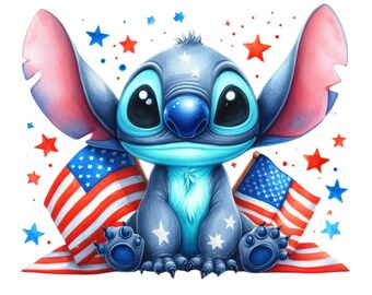 4th of July. Independence day. Set of high resolution images. Instant digital download. Png format.