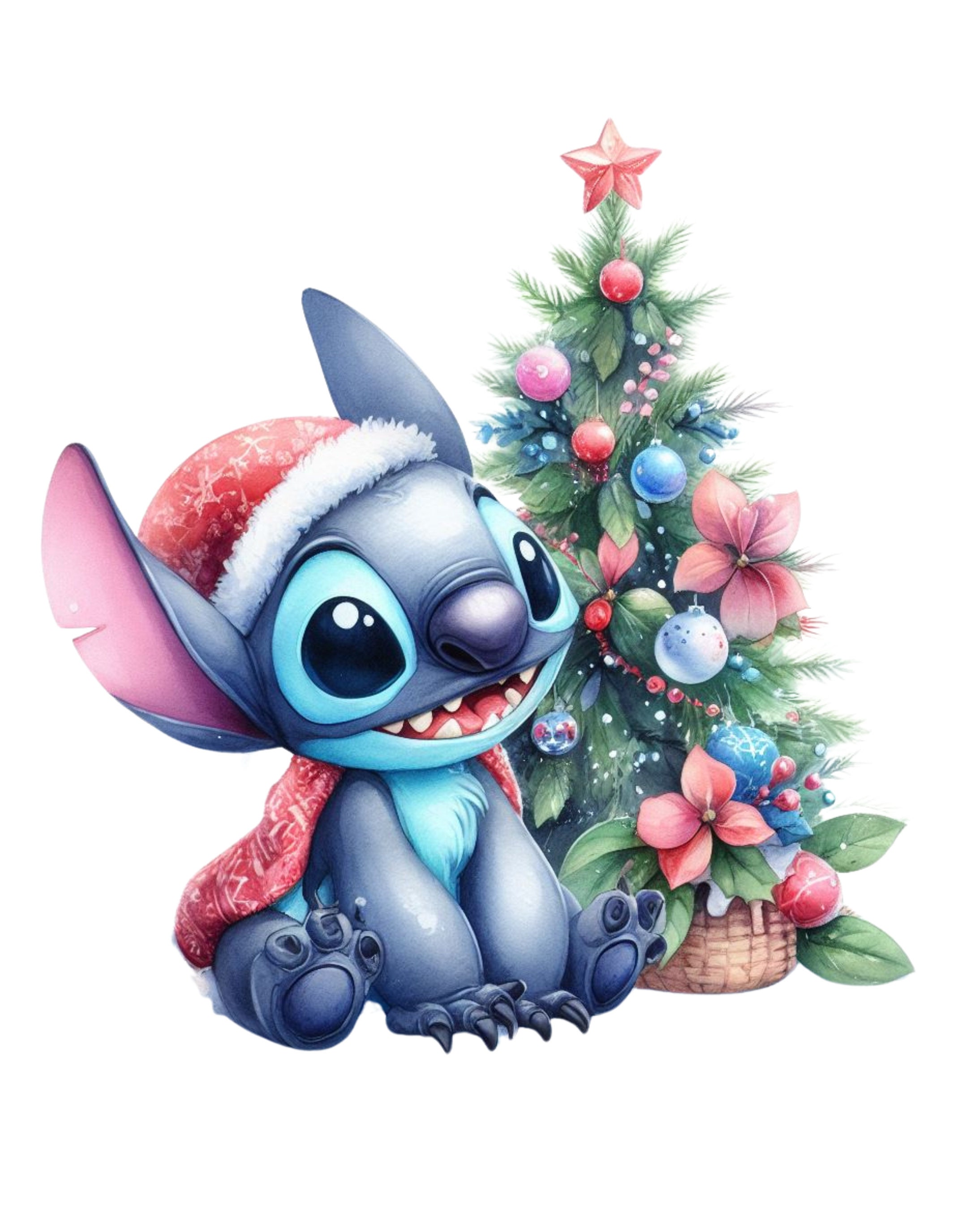 Disney Characters 3D Felt Decoration Stitch Angel Christmas
