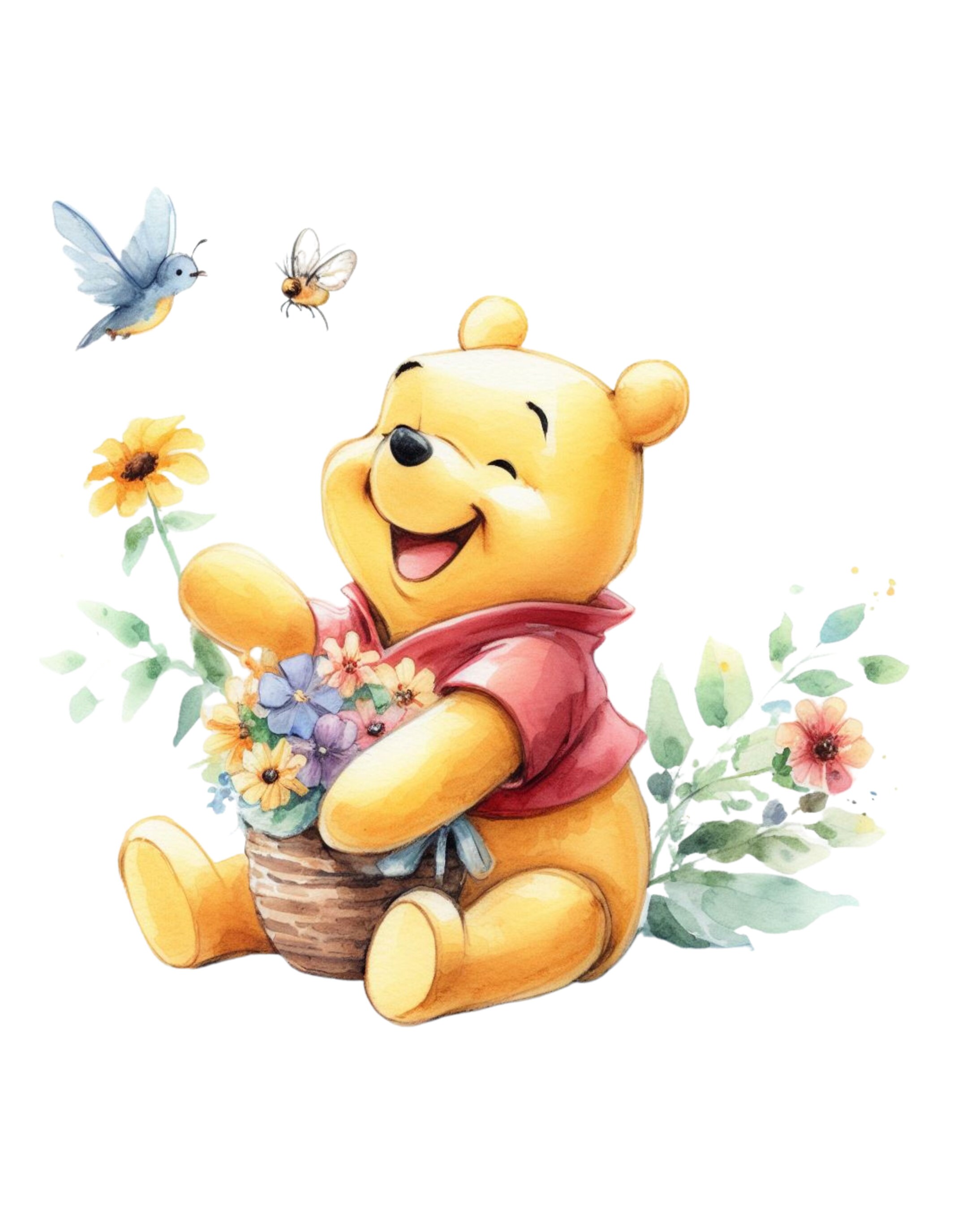 Winnie the Pooh Png. Set of 7 Images Ready to Print. Instant - Etsy