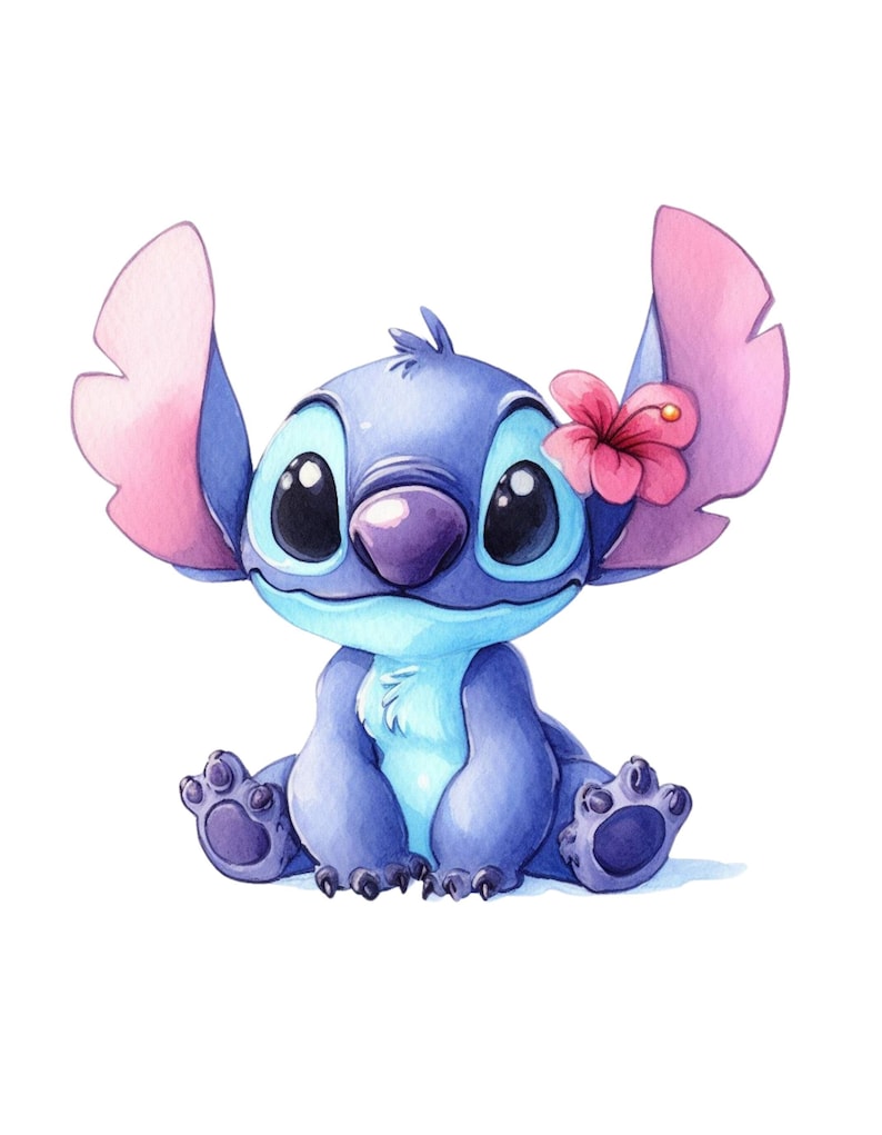 Stitch Png. Set of 5 Adorable Stitch .instant Download - Etsy UK