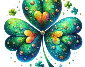 St Patricks day clover. Png format. Instant digital download