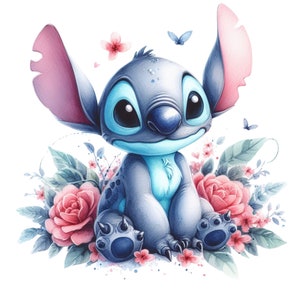 Stitch Png. Set of 7 Adorable Stitch .instant Download - Etsy UK