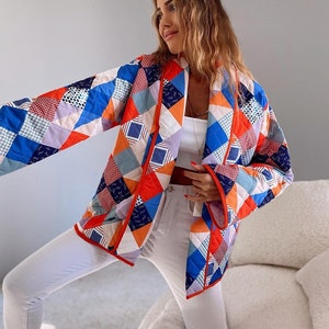 Ethnic quilted shop jacket
