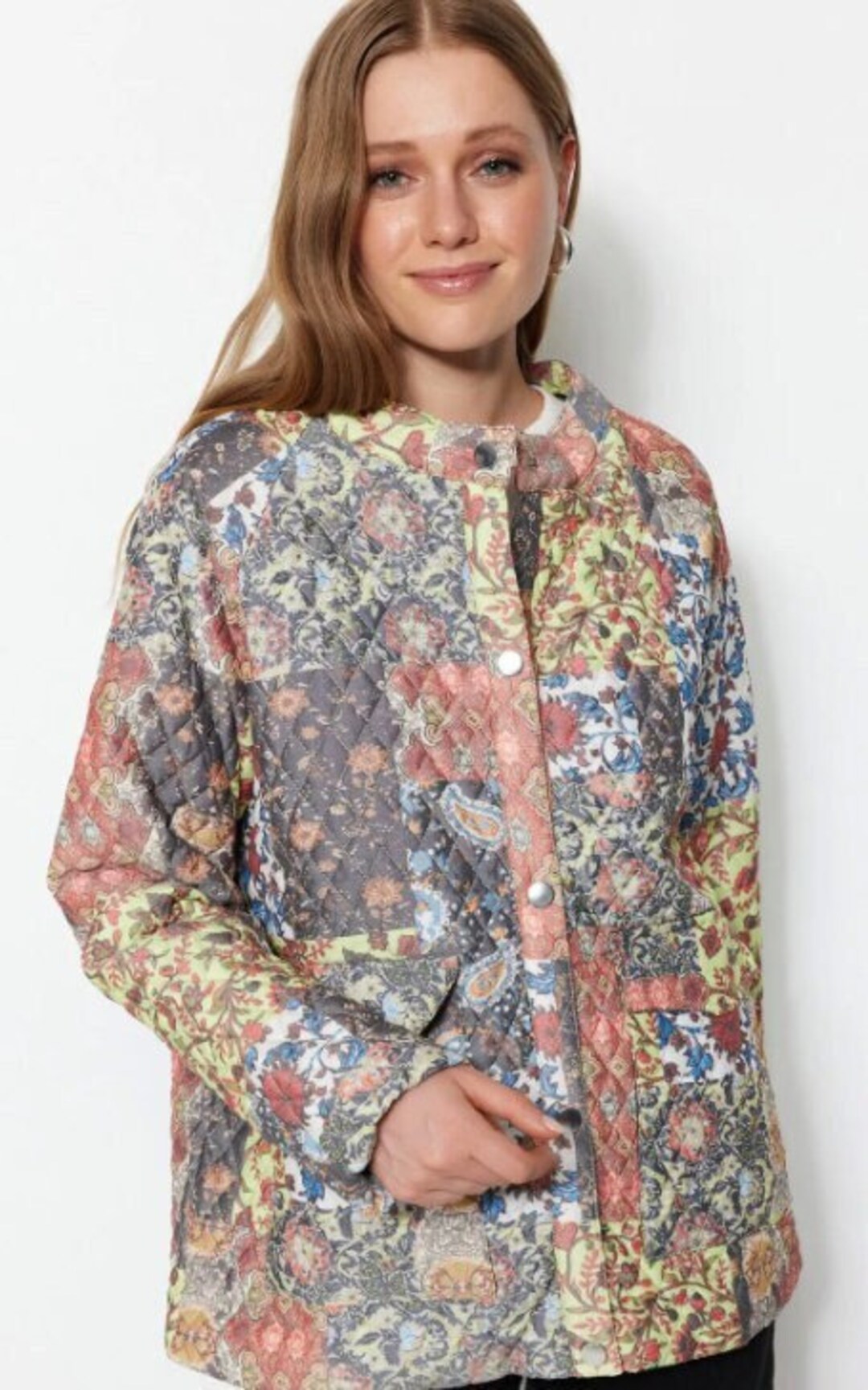 Quilted Ethnic Jacket Women Quilted Patchwork Jacket Boho Etsy