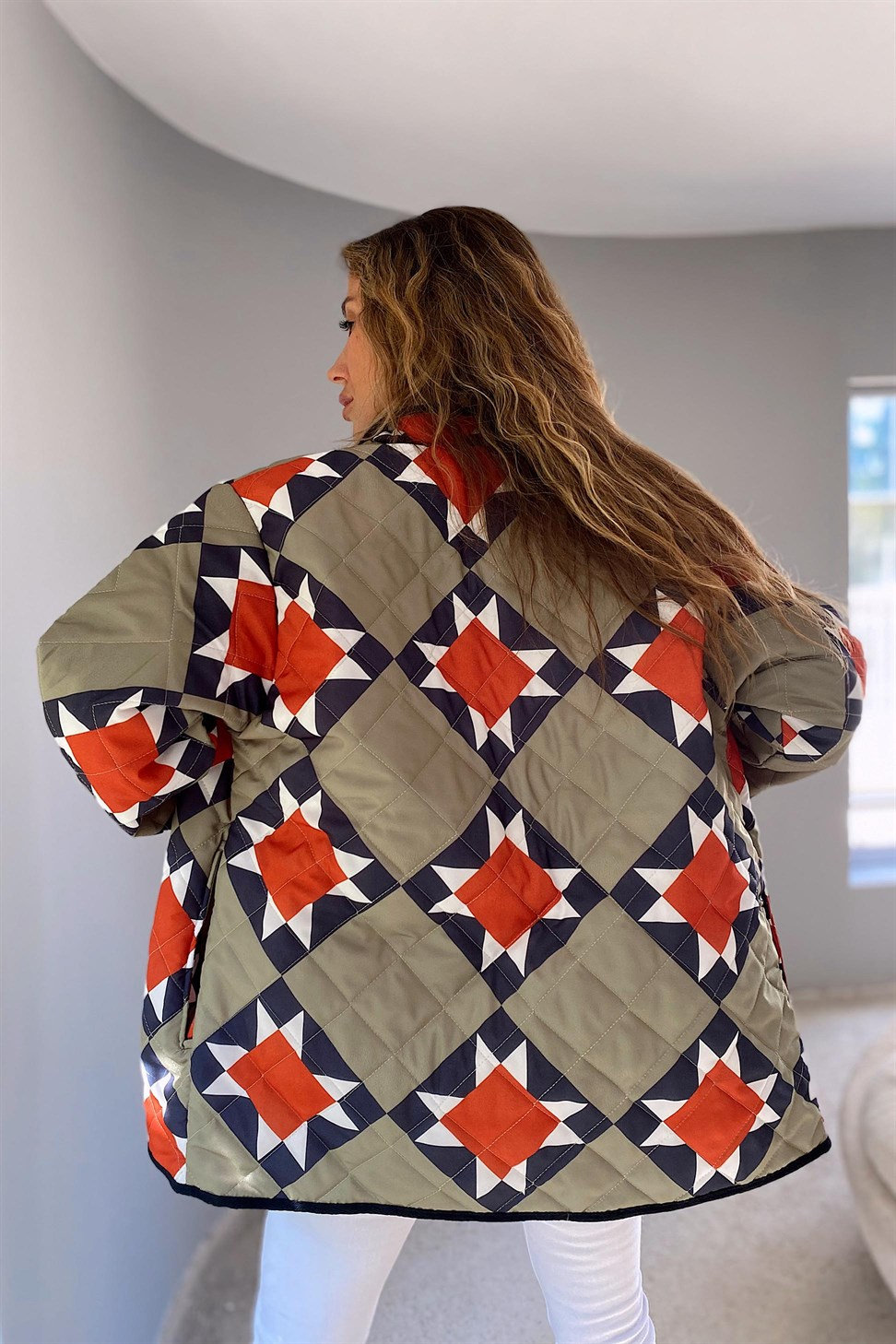 Quilted Ethnic Jacket Women Quilted Patchwork Jacket Kantha Etsy