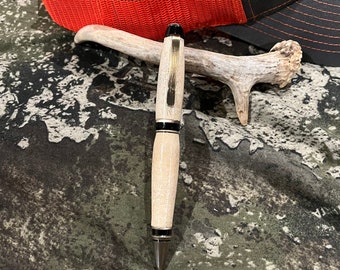 Whitetail Deer Antler "Cigar" Ball Point Twist Pen, Refillable