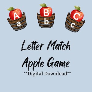 Correspondência de letras maiúsculas e minúsculas, imprimíveis para educação domiciliar, jogo de correspondência de letras, imprimíveis para jardim de infância, recursos de aprendizagem, letras de A a Z